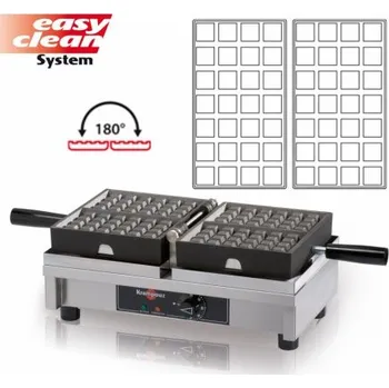 Vaflovač Vaflovač elektrický KRAMPOUZ, Brusel 4x7, sklopný 180°, EasyClean