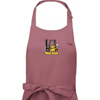 Kuchyňská zástěra Můj bejk ještěrka - Pánská zástěra na vaření - Univerzální velikost ( Starorůžová )