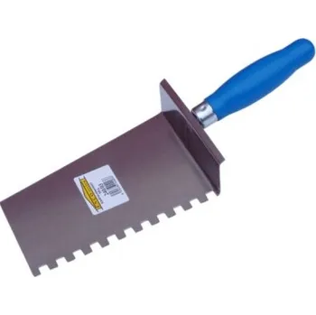 Sada nářadí Enco 100/2/6 - Lžíce zednická 180x120mm zubatá, zub 6mm, na Ytong