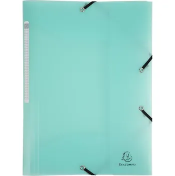 Archivační box Desky A4, 3 klopy, s gumičkou, pastelová zelená