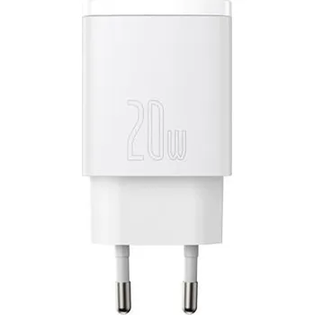 Nabíječ Baseus (CCXJ-B02) Compact Quick USB-A/USB-C 20W bílý