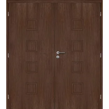 Interiérové dveře DOORNITE dveře interiérové 165 cm folie QUADRA dvoukřídlé