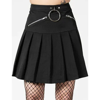 Dámská sukně sukně dámská KILLSTAR - No Lip Pleated - Black - L