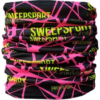 Nákrčník Sportovní funkční nákrčník STP002 - černá / růžová / citronová