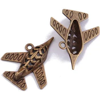 Přívěsek Přívěsek LETADLO, 29x35mm, 2ks