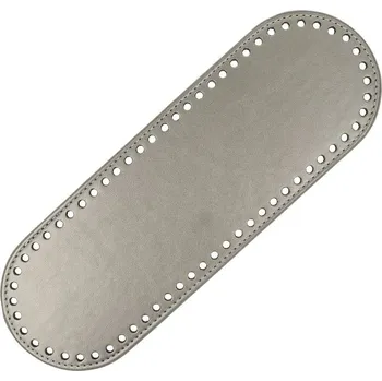 Dno na kabelku z eko kůže Ideal 30x10cm tmavě stříbrná