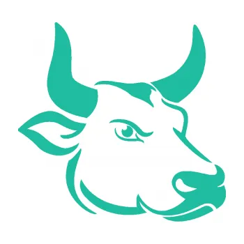 Samolepící dekorace SAMOLEPKA Býk 009 pravá (25 - tyrkysová) NA AUTO, NÁLEPKA, FÓLIE, POLEP, TUNING, VLASTNÍ TEXT, TISK, AUTOSAMOLEPKY.cz, POLEPY, OBRÁZEK, LOGO, SAMOLEPKY