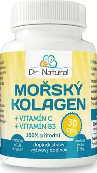 Dr.Natural Mořský kolagen + vitamín C + vitamín B3 30 cps.