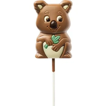 Bonbon Leonidas Koala lízátko, mléčná belgická čokoláda, cca 35 g