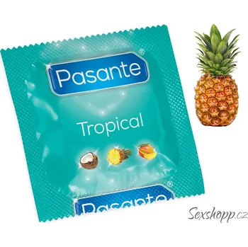 Kondom Kondomy na váhu - Pasante Tropical Pineapple - ananas, 10 g