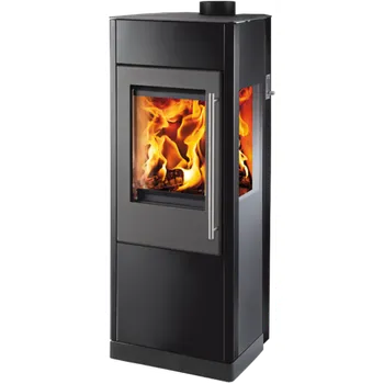 Krbová kamna Haas+Sohn Premium Eiffel - 3stranné prosklení,černá lesklá