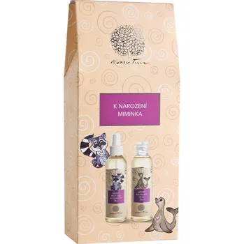 Kosmetická sada Nobilis Tilia K narození miminka kojenecký olej Růženka 50 ml + kojenecký olej na bříško Amálka 20 ml dárková sada