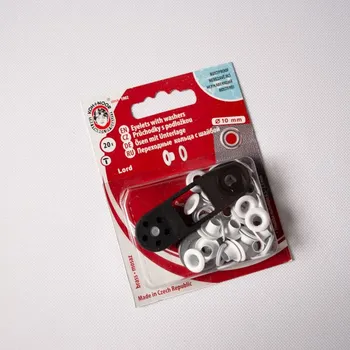 Průchodky 10mm bílé - balení 20ks