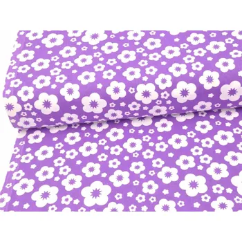 Mirtex Plátno DOMESTIK 145/23392-16 Kamélie Fialová šíře 150cm Velkoobchod Ceník: MOB: Malé velkoobchodní balení 10 až 20 metrů