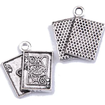 Přívěsek Přívěsek KARTY, 16x19mm, 2ks