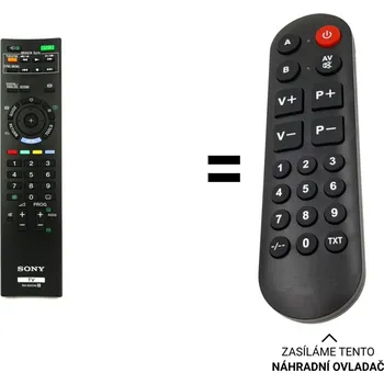 Dálkový ovladač Sony RM-ED039 náhradní dálkový ovladač pro seniory