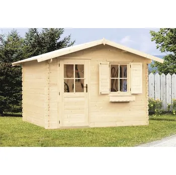 Zahradní domek Dřevěný zahradní domek BPP Diana 3 přírodní 298 x 348 cm bez truhlíku a okenic
