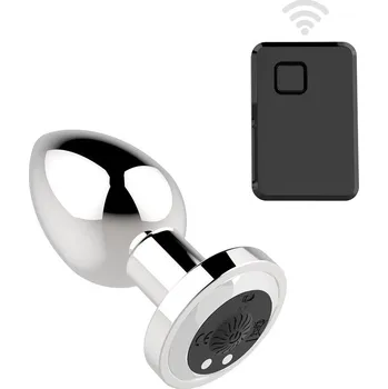 Anální kolík Kiotos Stainless Steel Butplug with Remote