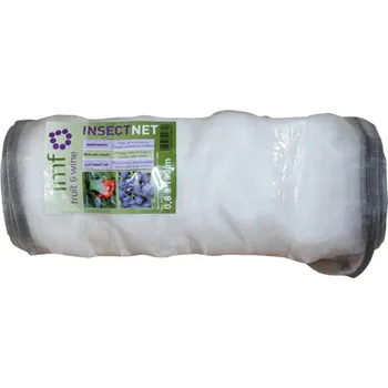 Síť proti hmyzu INDERST Síť proti hmyzu 1,0m x 100m se suchým zipem, bílá
