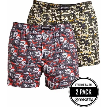 Boxerky trenýrky Meatfly Agostino Boxershorts 2024 Graveyard L