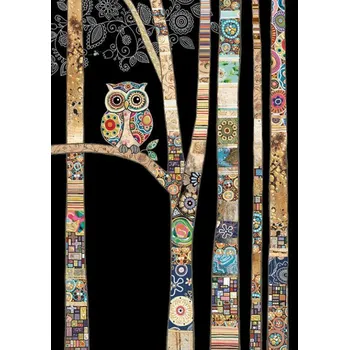 Luxusní přání BUG ART Sova na stromě