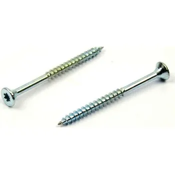 Spojovací materiál Univerzální vrut do dřeva 4x55/36 TORX zinek bílý, částečný závit (Univerzální vrut TORX částečný závit)