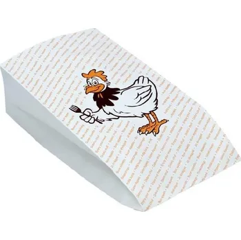 Jednorázové nádobí Termosáčky s fólií na 1/2 kuřete (2-vrstvé) 10,5+5,5x24cm