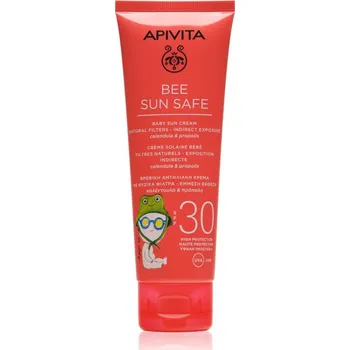 Přípravek na opalování Apivita Bee Sun Safe Baby Sun Cream SPF30 dětský krém na opalování SPF 30 100 ml