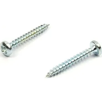 Vrut Vrut do dřeva s půlkulatou hlavou 4x40 zinek bílý křížová drážka PZ (Univerzální vrut, půlkulatá hlava, PZ, zinek bílý)