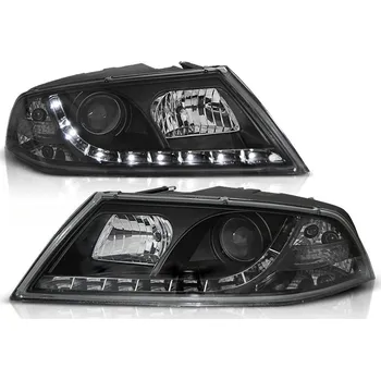 Přední světlomet Tuning Tec Přední světla ŠKODA OCTAVIA 2 03.04- 08 DAYLIGHT ČERNÉ