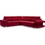 Rozkládací rohová sedačka ARIA 2 vínová