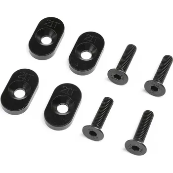 RC vybavení 1:5 Losi DBXL 2.0 4WD: Vložka lože motoru 21T černá, šroubky (4 ks)