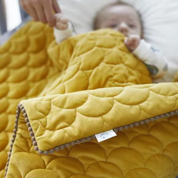 Dětská deka Lily is sailing Deka Mustard Velikost: 0-3 let: 70 x 90 cm