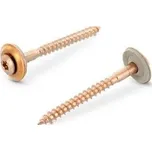 Klempířský šroub s EPDM 4,5x80 nerez A2/Cu (Střešní šroub klempířský, nerez A2/měď, TORX)