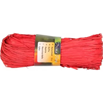 Lano Nohel Garden Lýko RAFFIA provaz červené 50g