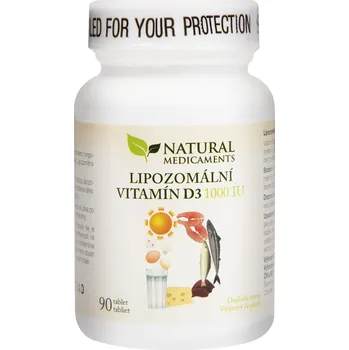 Natural Medicaments Lipozomální vitamín D3 1000 IU 90 tbl.
