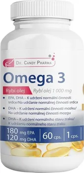 Přírodní produkt Dr. Candy Pharma Omega 3 rybí olej 1000 mg 60 cps.