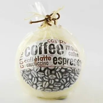 Svíčka Svíčka koule Káva světlá 100 mm