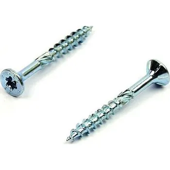 Vrut Vruty pro dřevostavby HBS 4x45 zinek bílý (Rothoblaas, tesařský vrut, zápustná hlava)