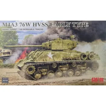 Plastikový model Ryefield model 1/35 M4A3 76W HVSS Early Type