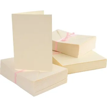 Obálka WEST DESIGN PRODUCTS LIMITED A6 přání a obálky 100ks (240g/m2) krémové