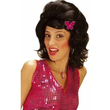 Karnevalová paruka Paruka Amanda Barva: černá