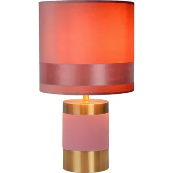 Lampička Lucide 10500/81/66 stolní lampička Extravaganza Frizzle 1x40W | E14 - růžová, kov, vypínač na kabelu + K nákupu nad 3000 Kč dárek zdarma