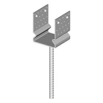 Kotevní patka do betonu 80x60 mm BV/T 14-04 (Stavitelná patka sloupku do betonu 80×60 mm – ocelová kotevní patka BV/T 14-04)