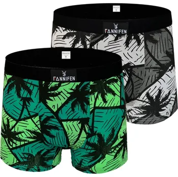 PeSaiL Pánské bavlněné boxerky - Palma (2ks v balení) Barva: Mix barva, Velikost: 3XL