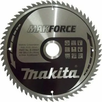 Řezný kotouč Makita pílový kotúč 230mm, 60z B-08567