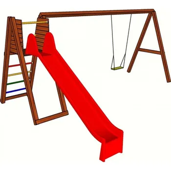Dětské hřiště Houpačka se skluzavkou PETR B Vladeko