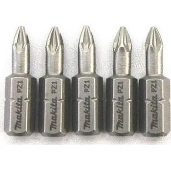 Bit 5x Šroubovací BIT Makita Profi - PZ1, 25mm, 1/4" (P-47905)
