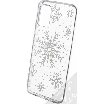Pouzdro na mobilní telefon 1Mcz Trendy Sněhová vánice TPU ochranný kryt pro Samsung Galaxy A02s průhledná (transparent)