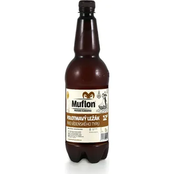 Pivo Muflon 12° polotmavý 1l